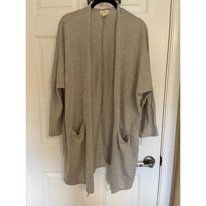 Donni Gray Wrap Cardigan Like New
